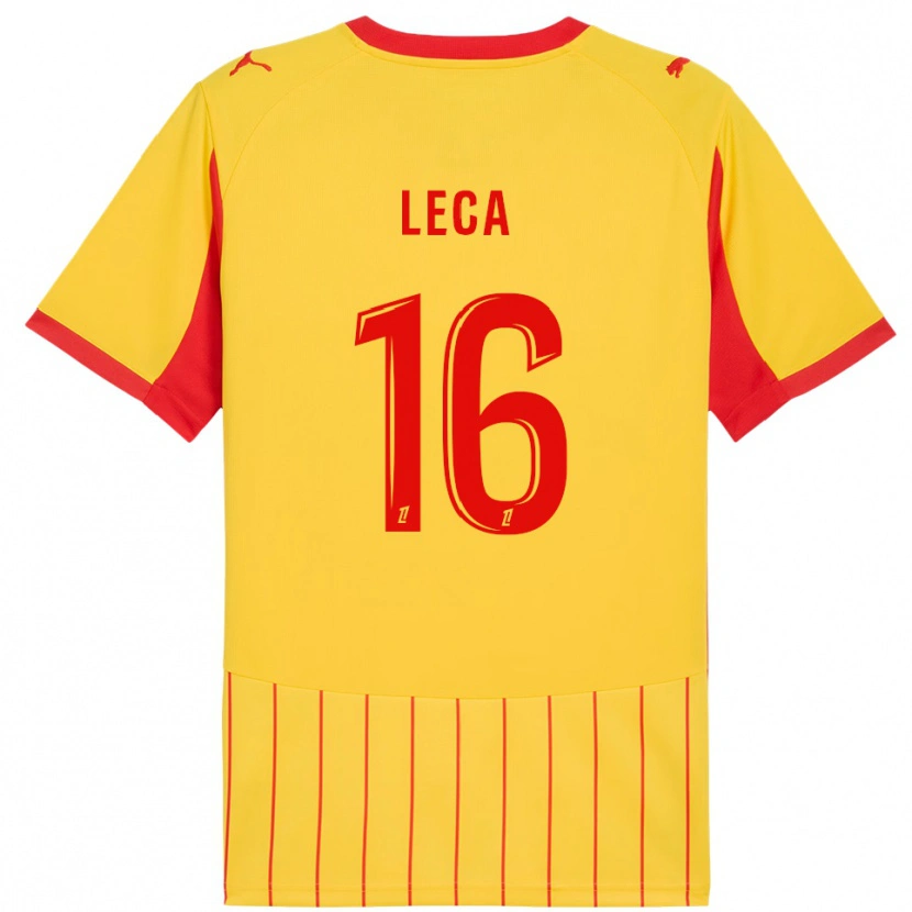 Danxen Pánské Jean-Louis Leca #16 Žlutá Červená Domů Hráčské Dresy 2025/26 Dres