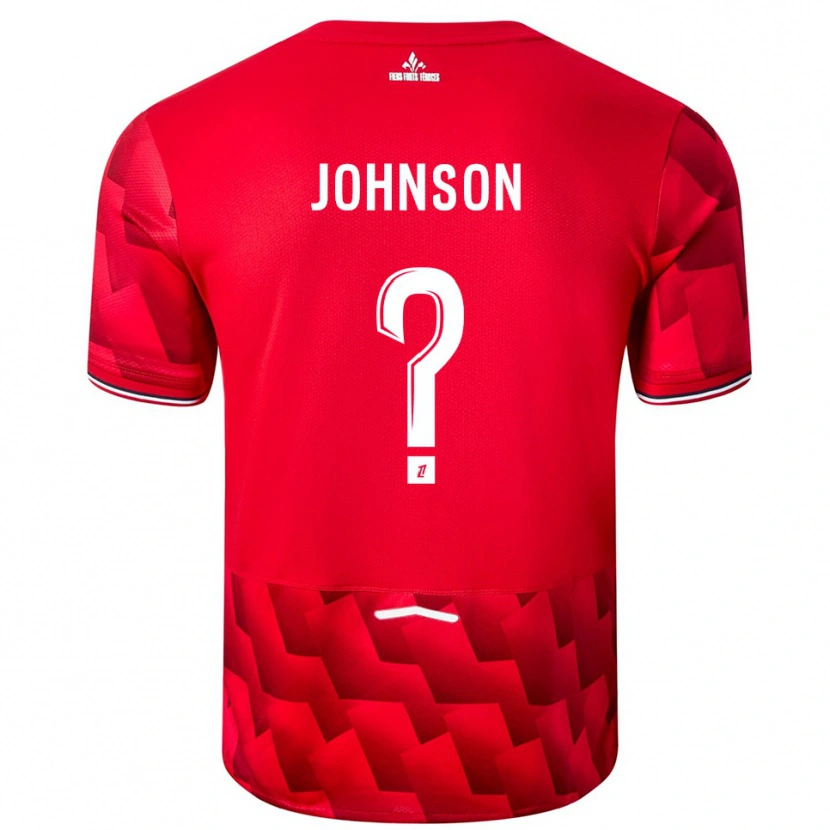 Danxen Pánské Kédie Johnson #0 Červená Bílá Domů Hráčské Dresy 2025/26 Dres