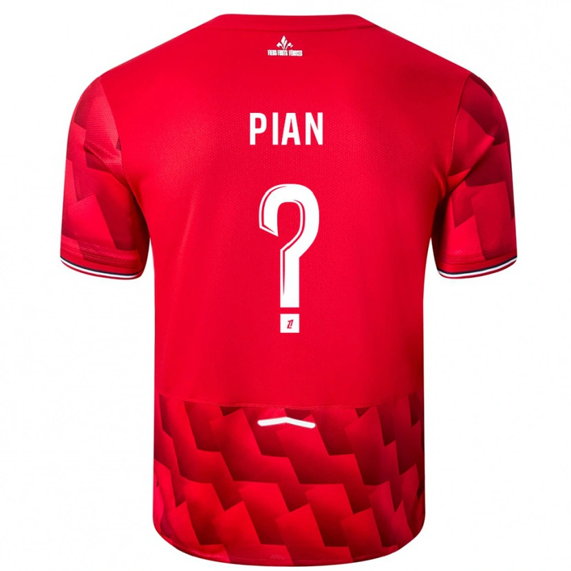 Danxen Pánské Julie Pian #0 Červená Bílá Domů Hráčské Dresy 2025/26 Dres