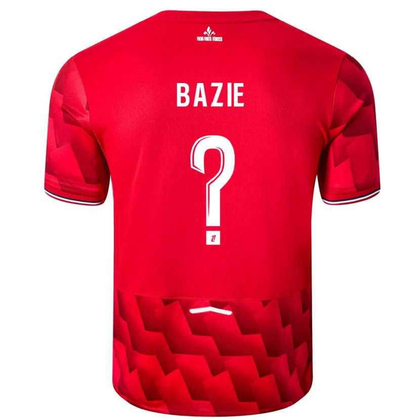 Danxen Pánské Joffrey Bazie #0 Červená Bílá Domů Hráčské Dresy 2025/26 Dres