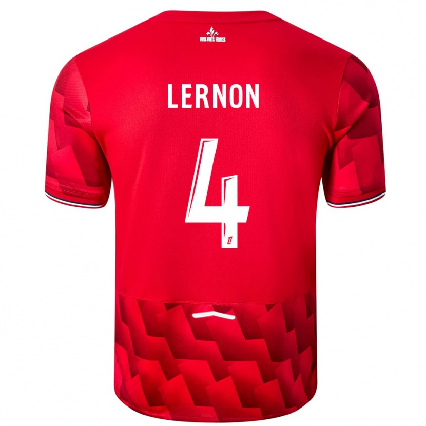 Danxen Pánské Jessica Lernon #4 Červená Bílá Domů Hráčské Dresy 2025/26 Dres