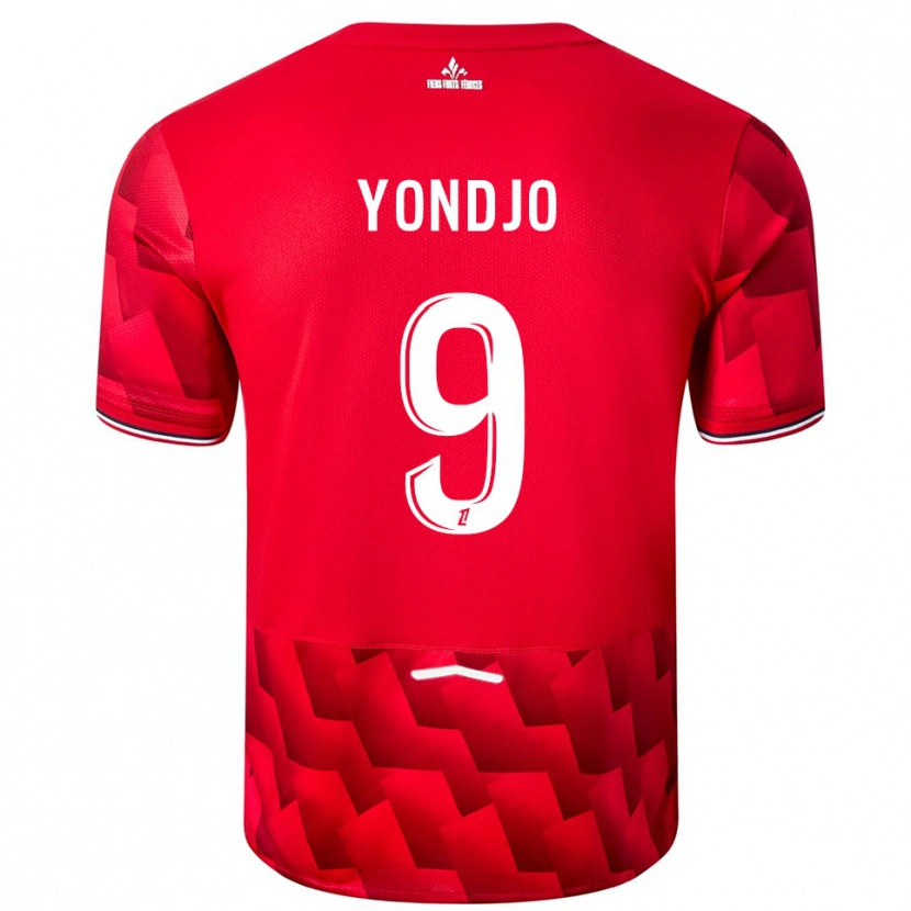 Danxen Pánské Angel Yondjo #9 Červená Bílá Domů Hráčské Dresy 2025/26 Dres