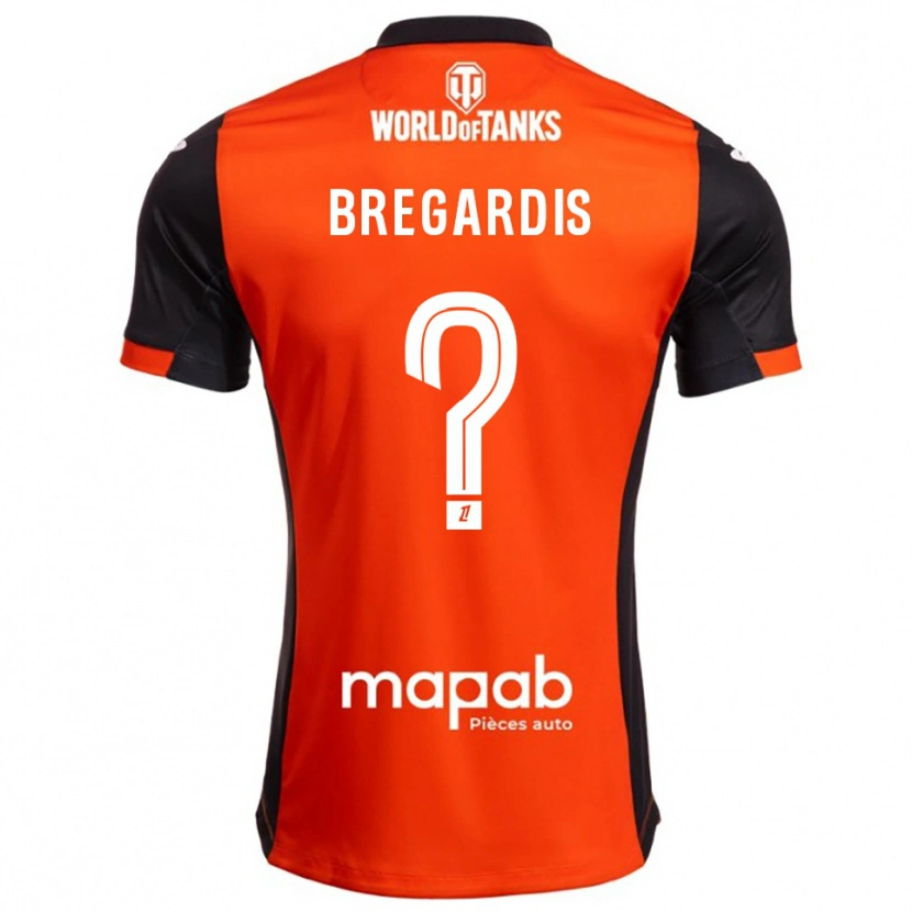 Danxen Pánské Tom Bregardis #0 Černá Oranžová Domů Hráčské Dresy 2025/26 Dres