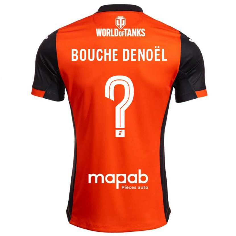 Danxen Pánské Max Bouche Denoël #0 Černá Oranžová Domů Hráčské Dresy 2025/26 Dres