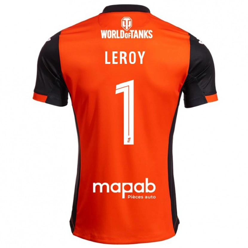 Danxen Pánské Benjamin Leroy #1 Černá Oranžová Domů Hráčské Dresy 2025/26 Dres