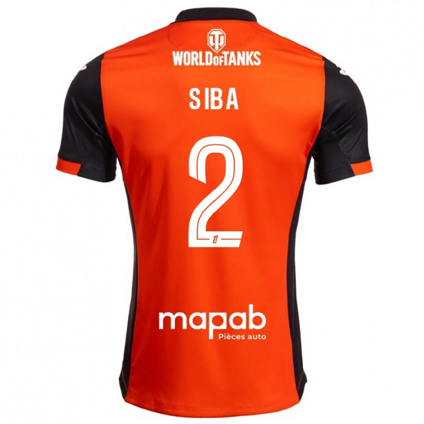 Danxen Pánské Stevan Siba #2 Černá Oranžová Domů Hráčské Dresy 2025/26 Dres