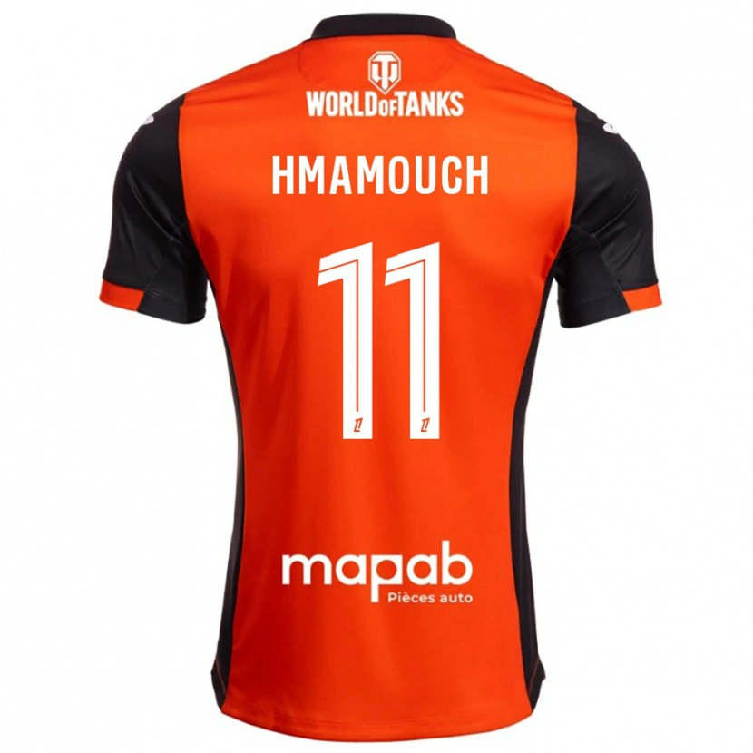 Danxen Pánské Mohamed-Anouar Hmamouch #11 Černá Oranžová Domů Hráčské Dresy 2025/26 Dres