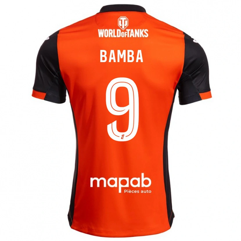 Danxen Pánské Mohamed Bamba #9 Černá Oranžová Domů Hráčské Dresy 2025/26 Dres
