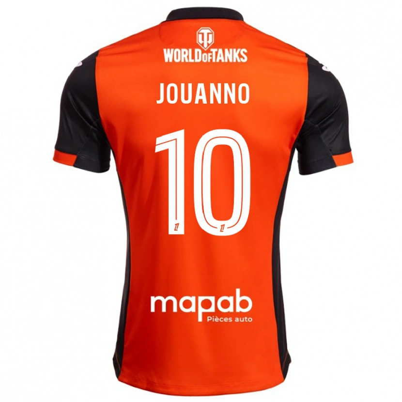 Danxen Pánské Mathilde Jouanno #10 Černá Oranžová Domů Hráčské Dresy 2025/26 Dres