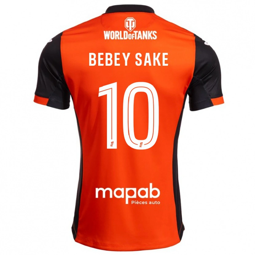 Danxen Pánské Mattéo Bebey Sake #10 Černá Oranžová Domů Hráčské Dresy 2025/26 Dres