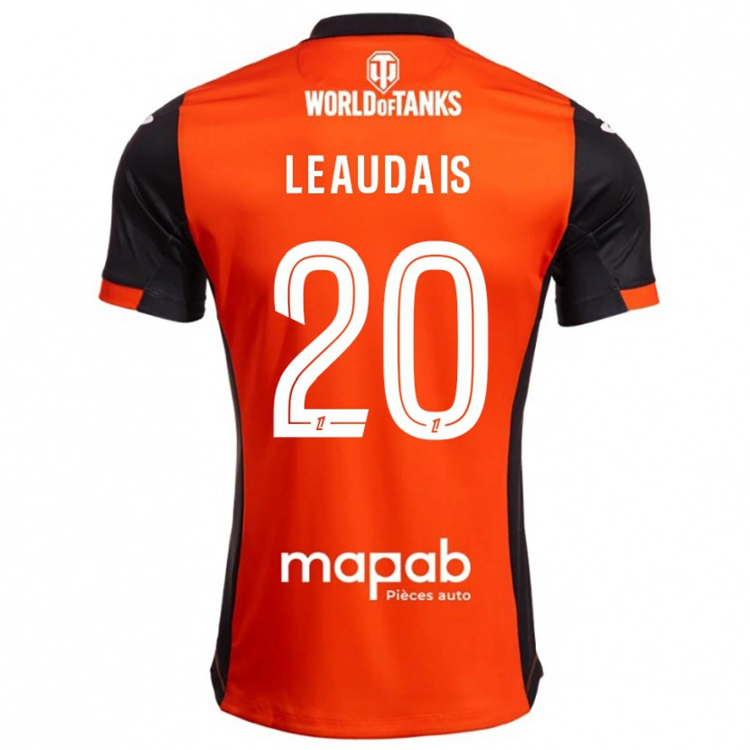 Danxen Pánské Lucas Leaudais #20 Černá Oranžová Domů Hráčské Dresy 2025/26 Dres