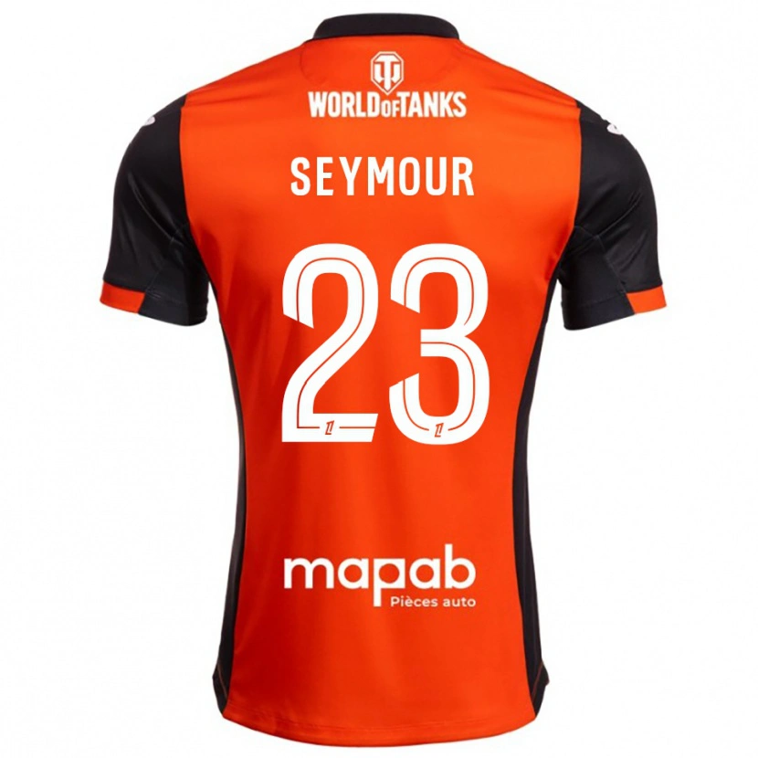 Danxen Pánské Brice Seymour #23 Černá Oranžová Domů Hráčské Dresy 2025/26 Dres