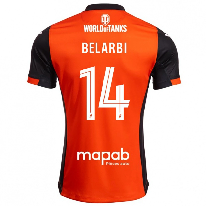 Danxen Pánské Sohaib Belarbi #14 Černá Oranžová Domů Hráčské Dresy 2025/26 Dres