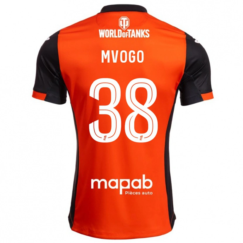 Danxen Pánské Yvon Mvogo #38 Černá Oranžová Domů Hráčské Dresy 2025/26 Dres