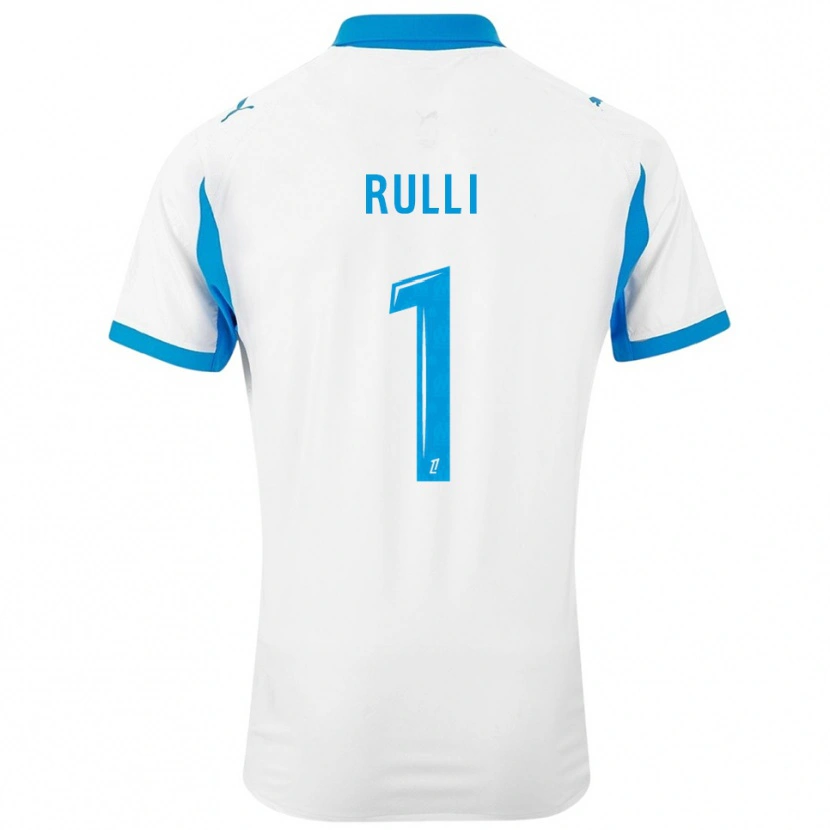 Danxen Pánské Gerónimo Rulli #1 Bílá Nebesky Modrá Domů Hráčské Dresy 2025/26 Dres