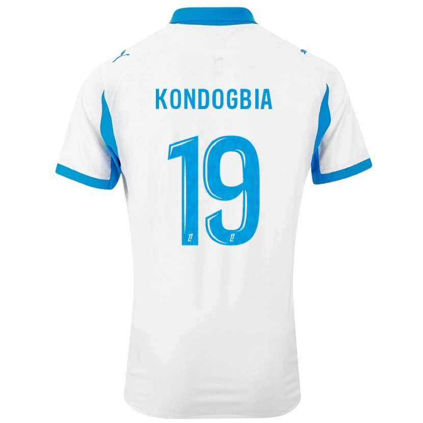 Danxen Pánské Geoffrey Kondogbia #19 Bílá Nebesky Modrá Domů Hráčské Dresy 2025/26 Dres
