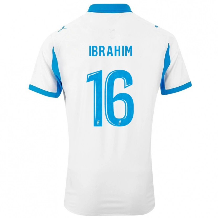 Danxen Pánské Ayman Ibrahim #16 Bílá Nebesky Modrá Domů Hráčské Dresy 2025/26 Dres