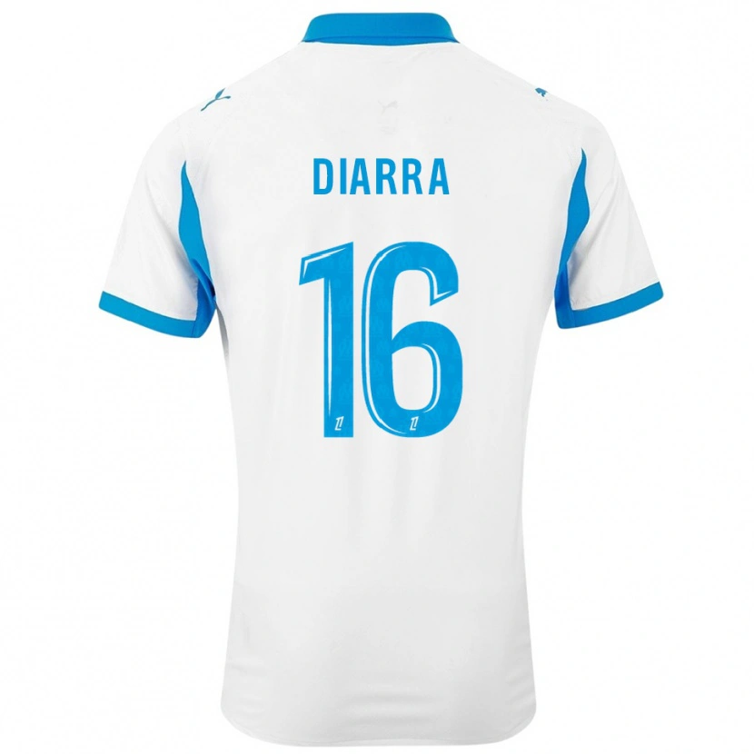 Danxen Pánské Cheick Diarra #16 Bílá Nebesky Modrá Domů Hráčské Dresy 2025/26 Dres