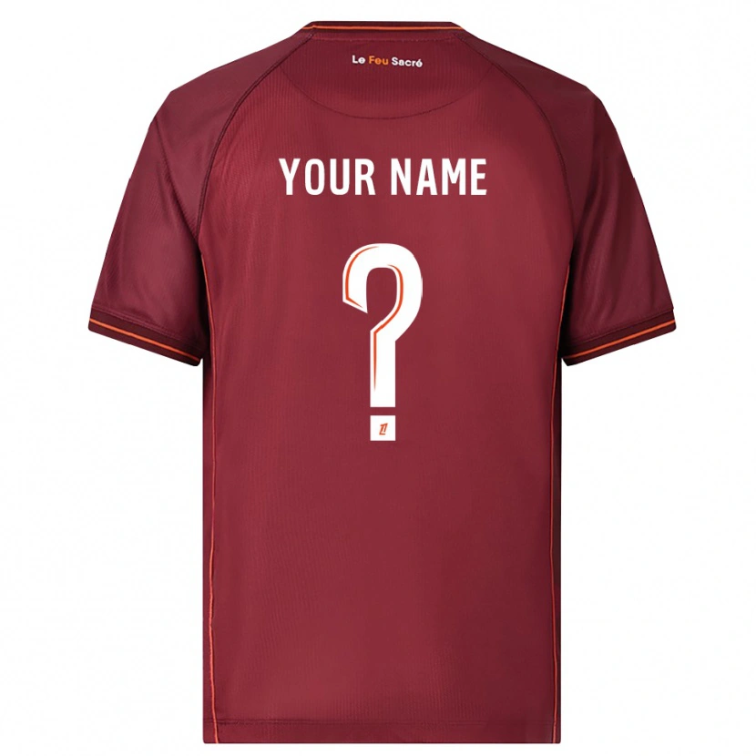 Danxen Pánské Tvé Jméno #0 Burgundská Bílá Domů Hráčské Dresy 2025/26 Dres