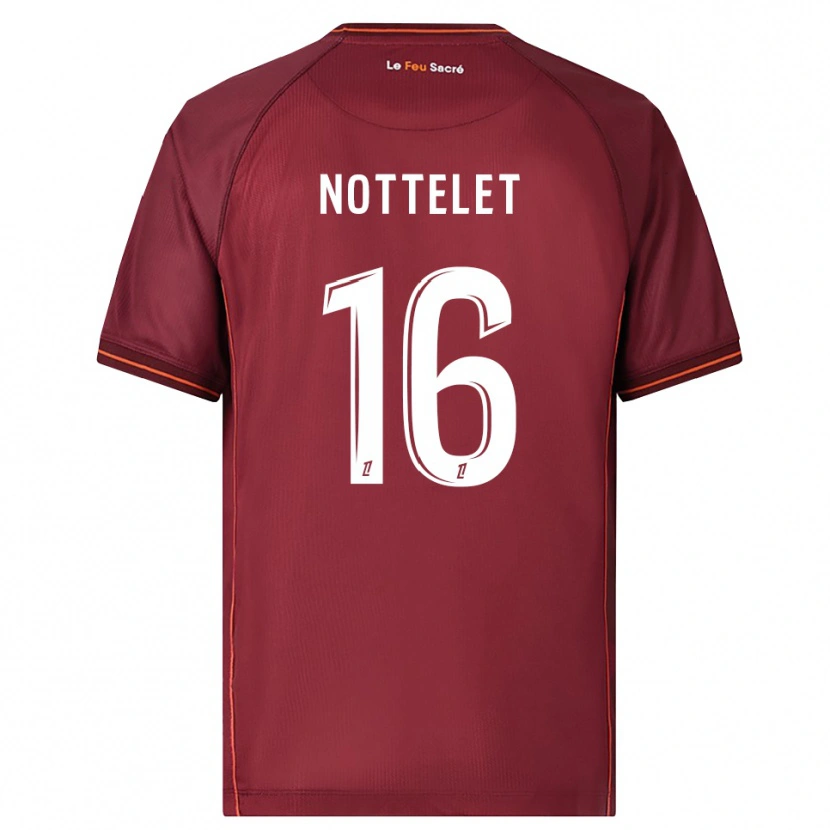 Danxen Pánské Gillian Nottelet #16 Burgundská Bílá Domů Hráčské Dresy 2025/26 Dres