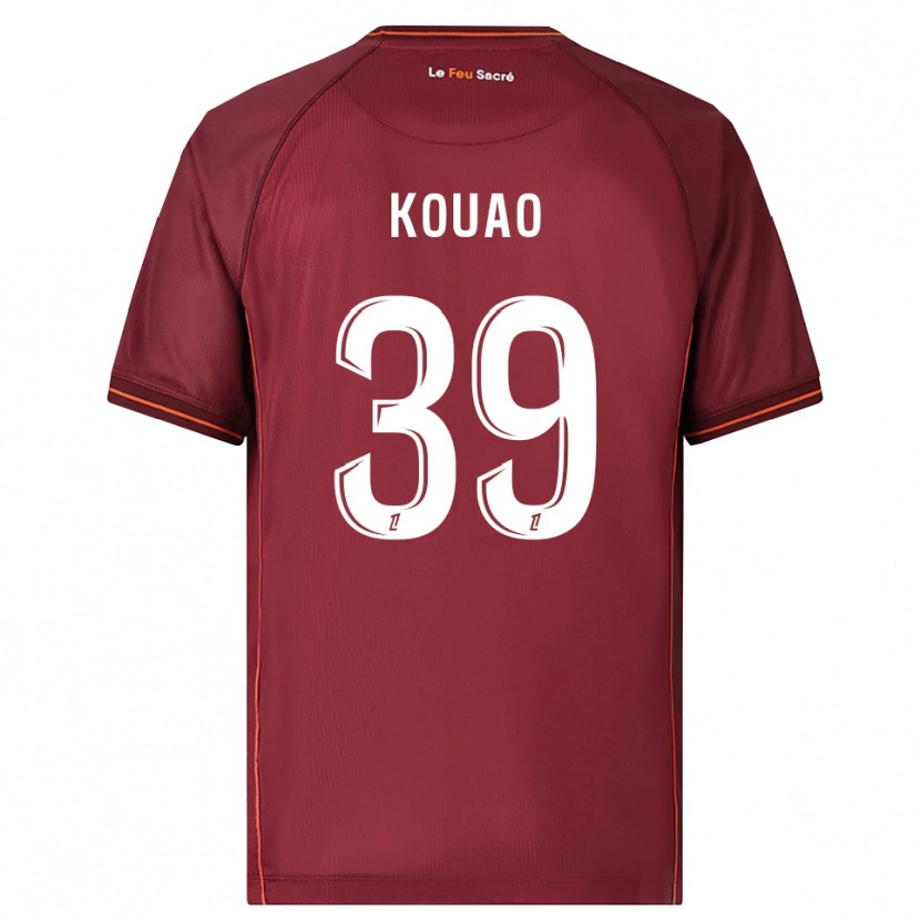 Danxen Pánské Koffi Kouao #39 Burgundská Bílá Domů Hráčské Dresy 2025/26 Dres