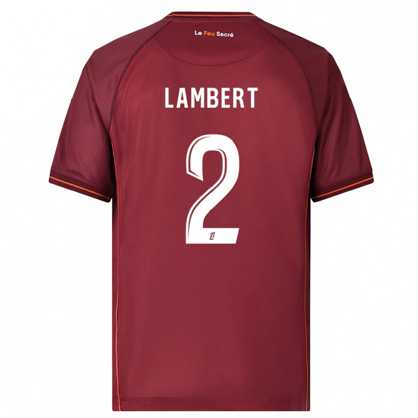 Danxen Pánské Anaïs Lambert #2 Burgundská Bílá Domů Hráčské Dresy 2025/26 Dres