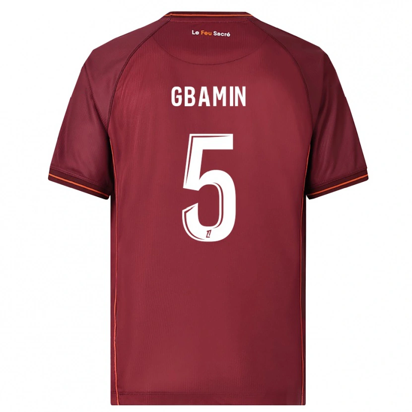 Danxen Pánské Jean-Philippe Gbamin #5 Burgundská Bílá Domů Hráčské Dresy 2025/26 Dres