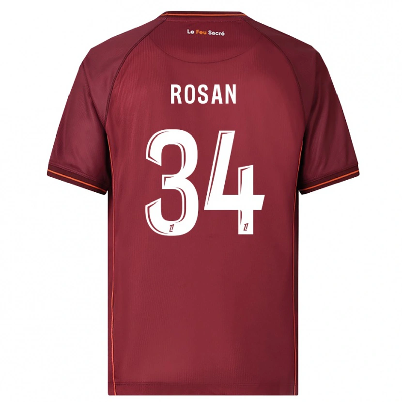 Danxen Pánské Kaylia Rosan #34 Burgundská Bílá Domů Hráčské Dresy 2025/26 Dres
