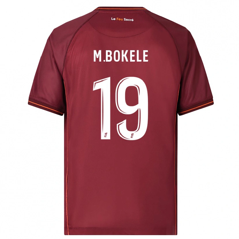 Danxen Pánské Morgan Bokele #19 Burgundská Bílá Domů Hráčské Dresy 2025/26 Dres