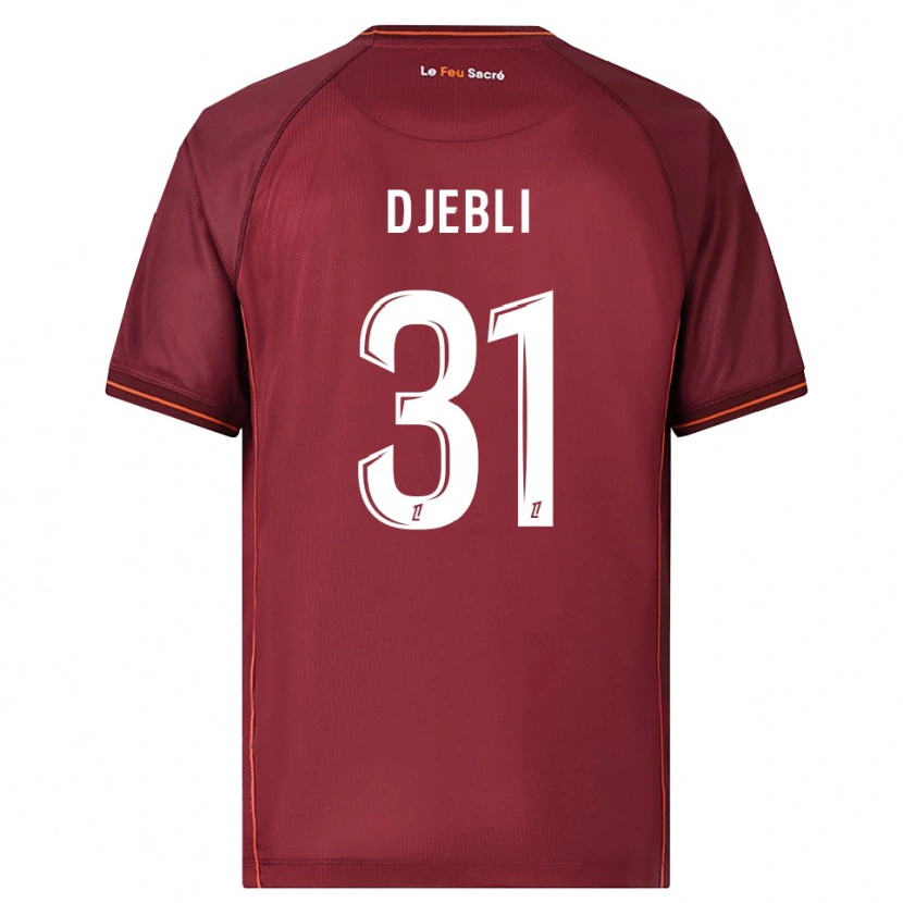 Danxen Pánské Assia Djebli #31 Burgundská Bílá Domů Hráčské Dresy 2025/26 Dres