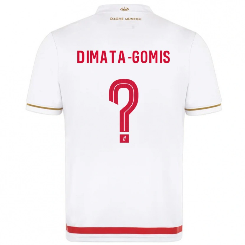 Danxen Pánské Kamron Dimata-Gomis #0 Červená Bílá Domů Hráčské Dresy 2025/26 Dres