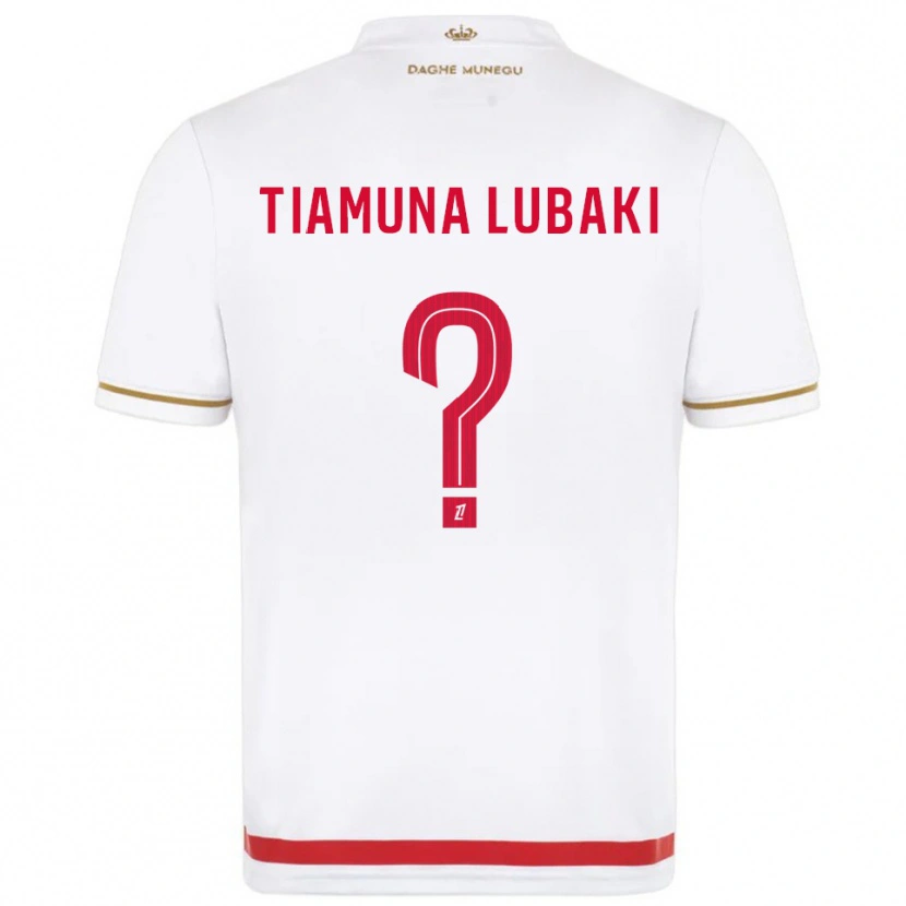 Danxen Pánské Loïc Tiamuna Lubaki #0 Červená Bílá Domů Hráčské Dresy 2025/26 Dres