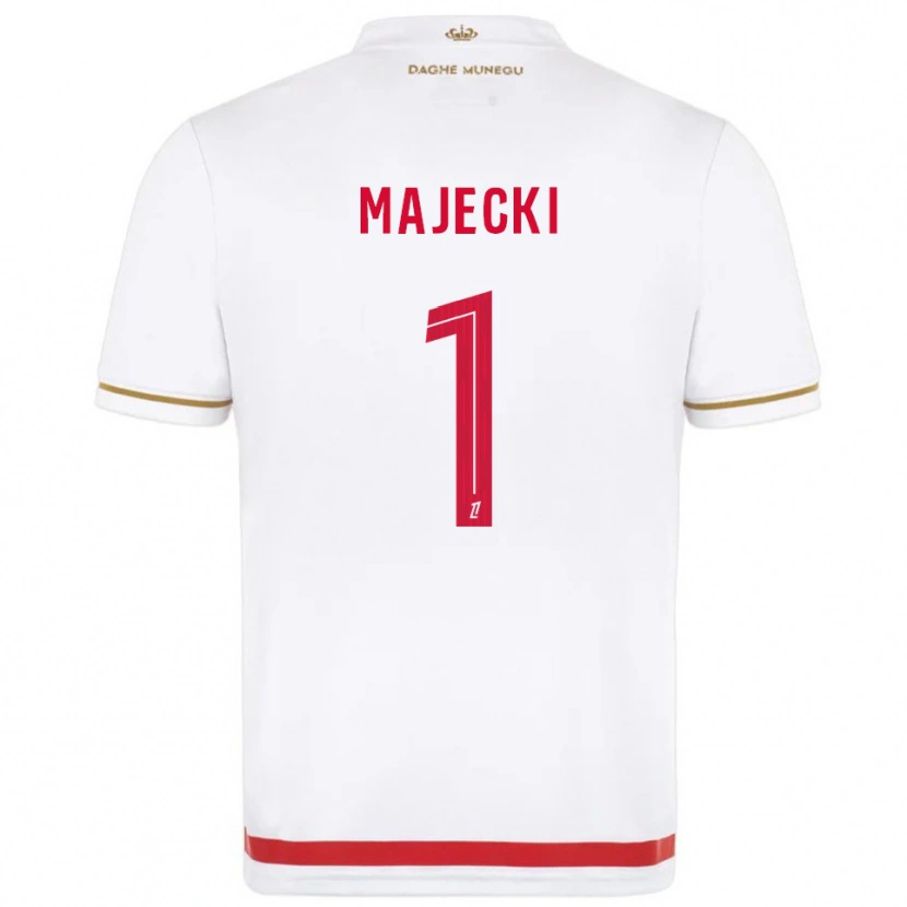 Danxen Pánské Radoslaw Majecki #1 Červená Bílá Domů Hráčské Dresy 2025/26 Dres