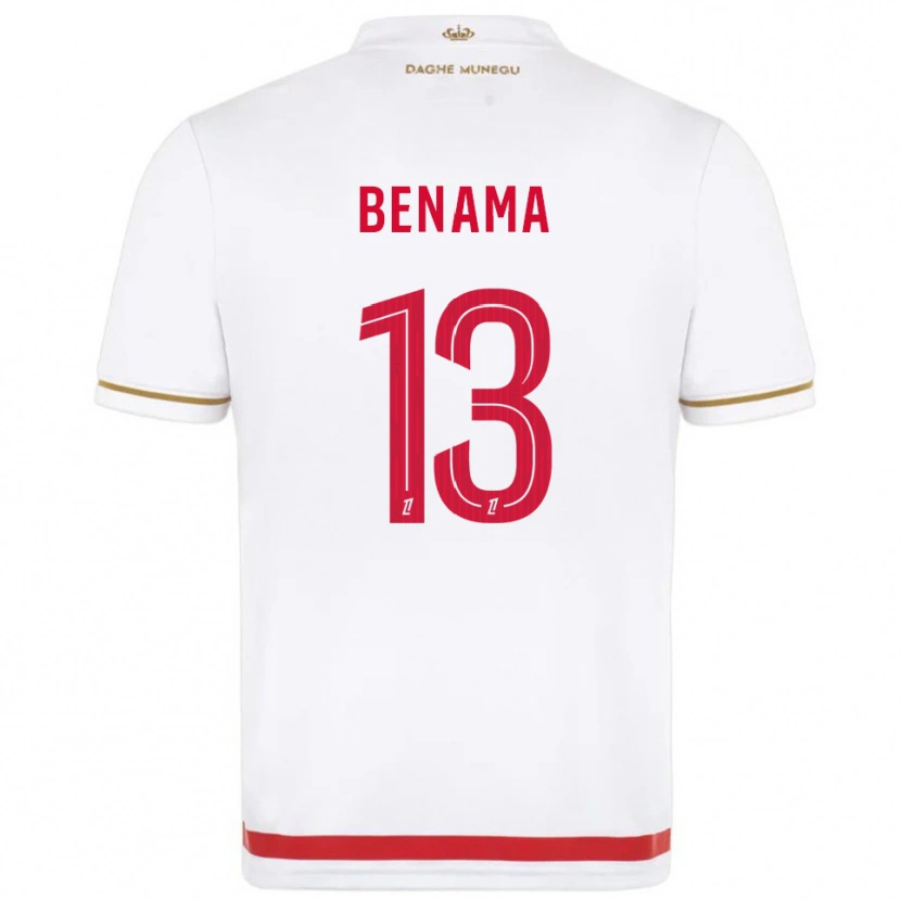 Danxen Pánské Mayssam Benama #13 Červená Bílá Domů Hráčské Dresy 2025/26 Dres