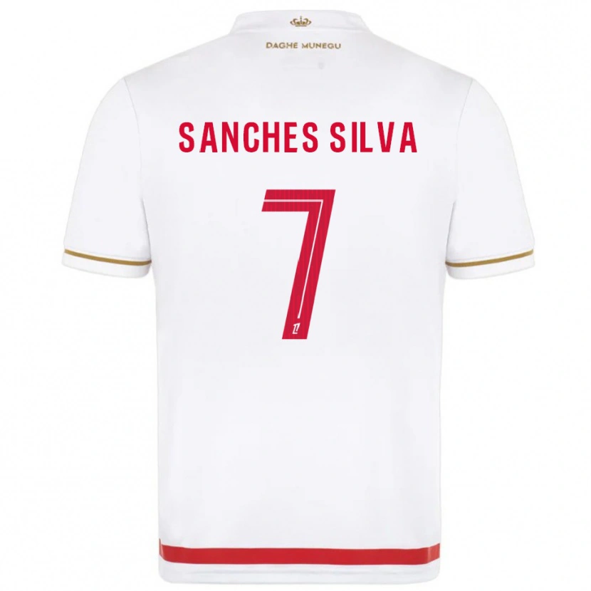 Danxen Pánské Jordy Sanches Silva #7 Červená Bílá Domů Hráčské Dresy 2025/26 Dres
