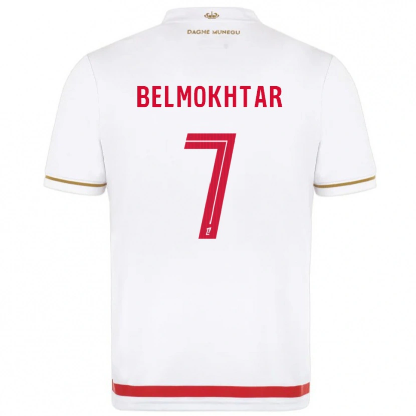 Danxen Pánské Ilies Belmokhtar #7 Červená Bílá Domů Hráčské Dresy 2025/26 Dres
