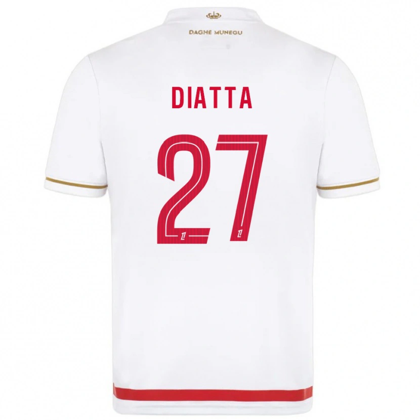 Danxen Pánské Krépin Diatta #27 Červená Bílá Domů Hráčské Dresy 2025/26 Dres