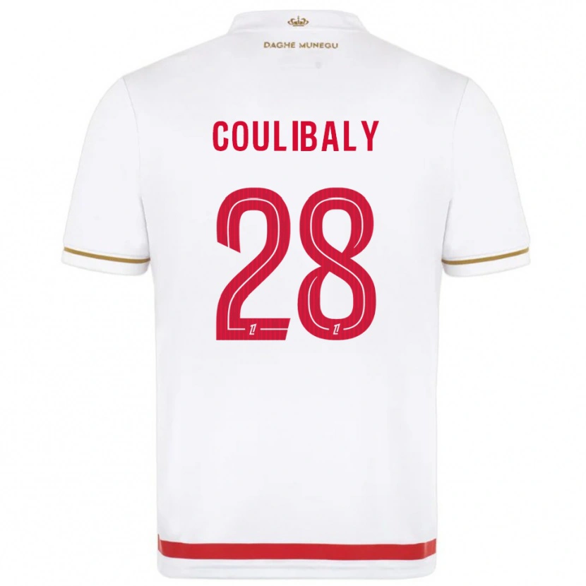Danxen Pánské Mamadou Coulibaly #28 Červená Bílá Domů Hráčské Dresy 2025/26 Dres