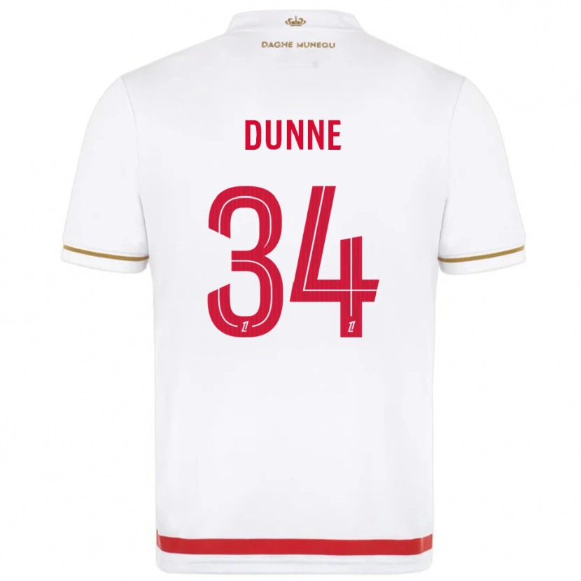 Danxen Pánské David Dunne #34 Červená Bílá Domů Hráčské Dresy 2025/26 Dres