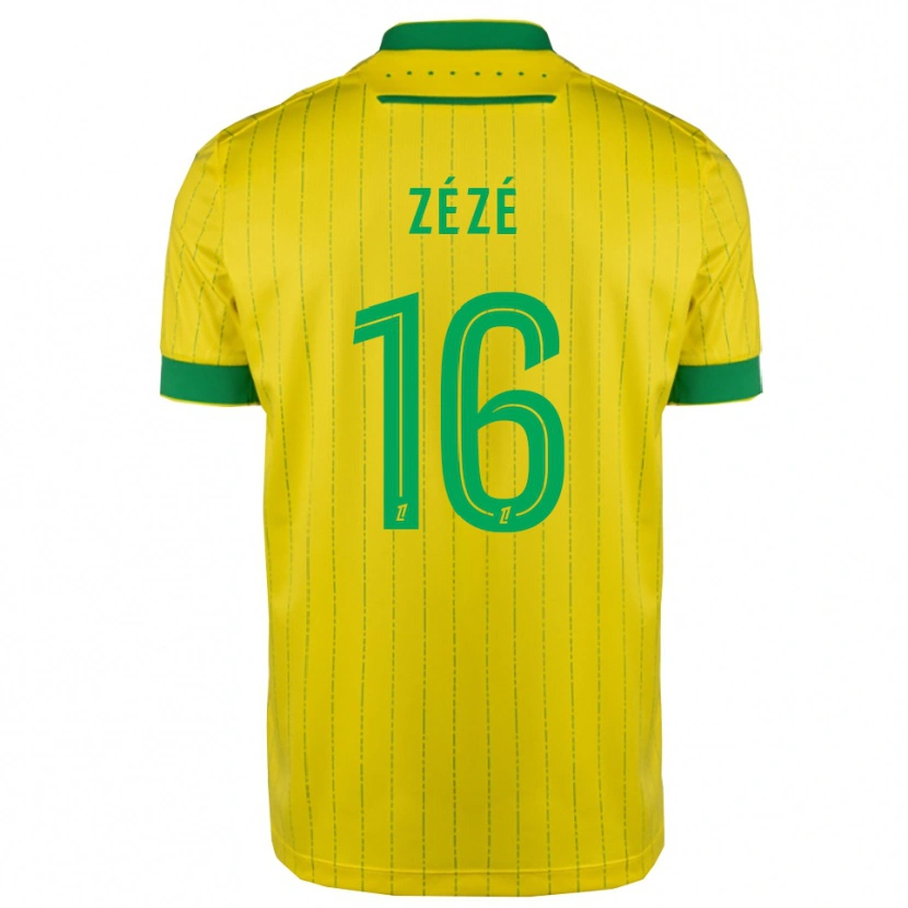 Danxen Pánské Yanel Zézé #16 Žlutá Zelená Domů Hráčské Dresy 2025/26 Dres