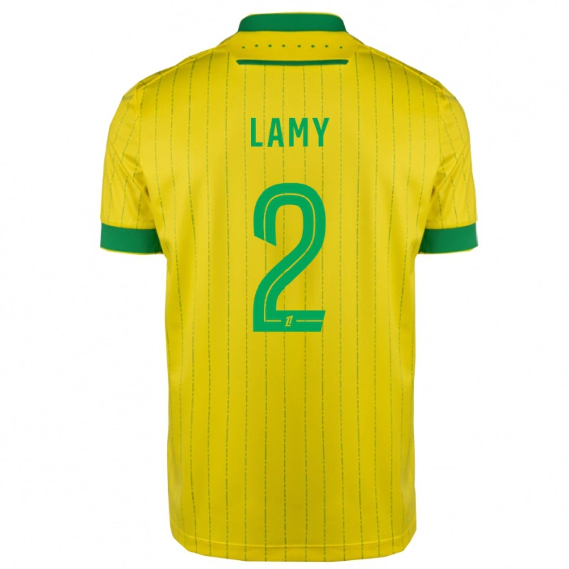 Danxen Pánské Hugo Lamy #2 Žlutá Zelená Domů Hráčské Dresy 2025/26 Dres