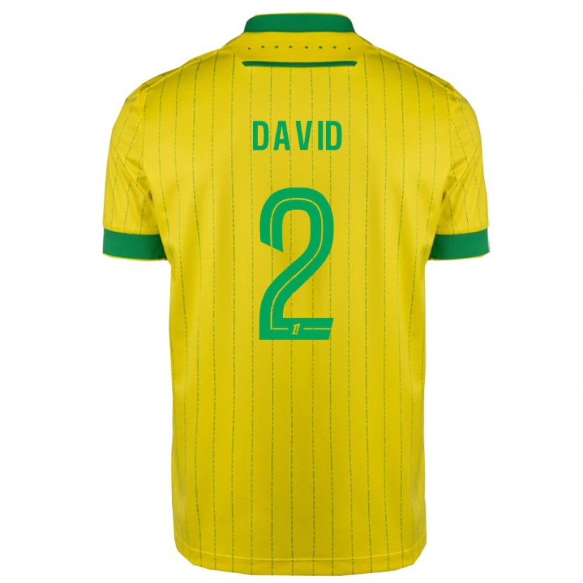 Danxen Pánské Timothé David #2 Žlutá Zelená Domů Hráčské Dresy 2025/26 Dres