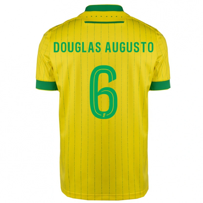 Danxen Pánské Douglas Augusto #6 Žlutá Zelená Domů Hráčské Dresy 2025/26 Dres