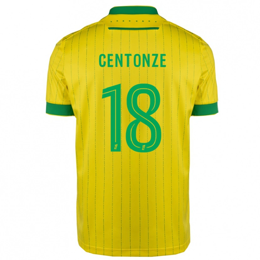 Danxen Pánské Fabien Centonze #18 Žlutá Zelená Domů Hráčské Dresy 2025/26 Dres