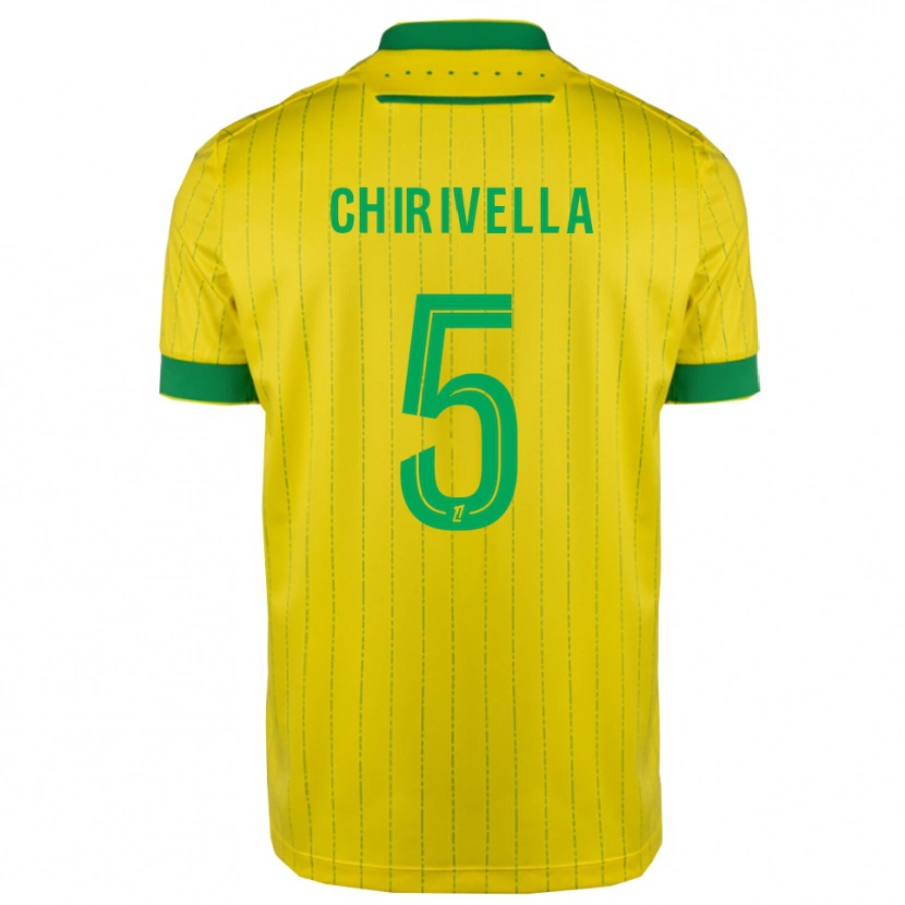 Danxen Pánské Pedro Chirivella #5 Žlutá Zelená Domů Hráčské Dresy 2025/26 Dres