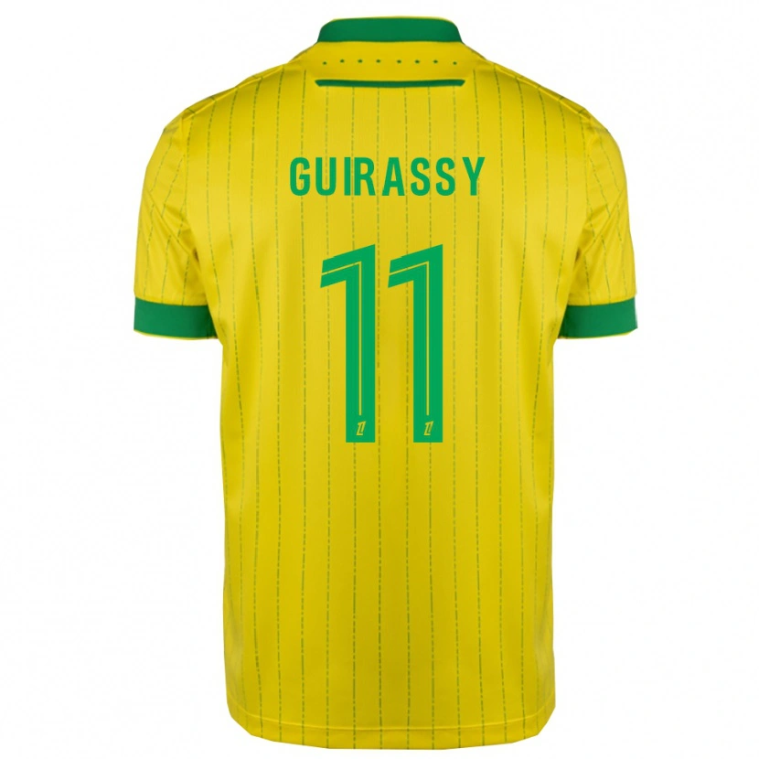 Danxen Pánské Herba Guirassy #11 Žlutá Zelená Domů Hráčské Dresy 2025/26 Dres