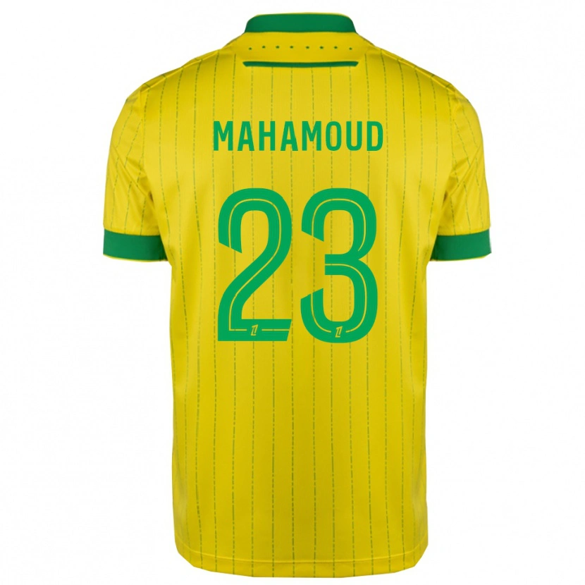Danxen Pánské Adel Mahamoud #23 Žlutá Zelená Domů Hráčské Dresy 2025/26 Dres