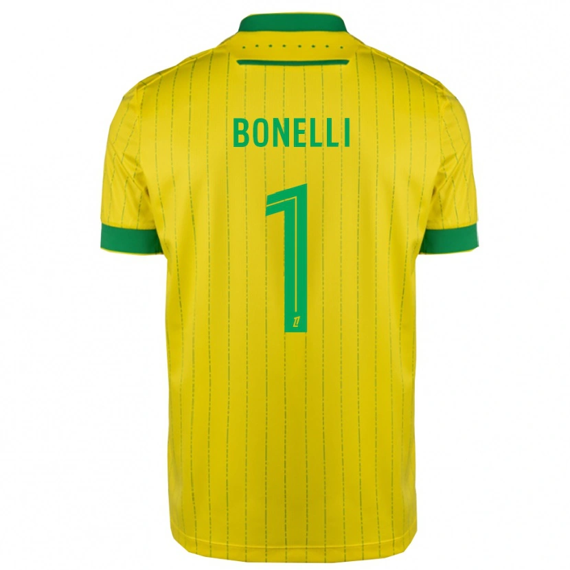 Danxen Pánské Lucas Bonelli #1 Žlutá Zelená Domů Hráčské Dresy 2025/26 Dres