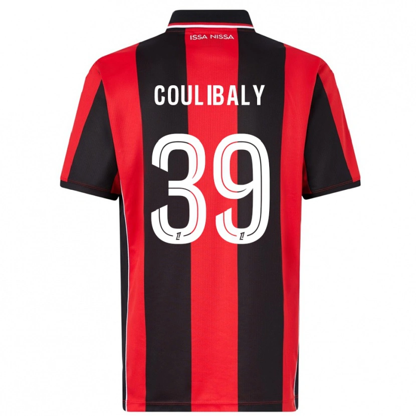 Danxen Pánské Djibril Coulibaly #39 Červená Černá Domů Hráčské Dresy 2025/26 Dres