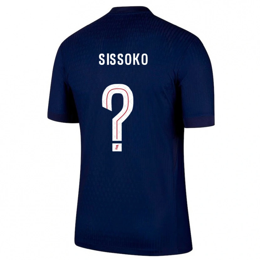 Danxen Pánské Nassiama Sissoko #0 Tmavě Modrá Červená Domů Hráčské Dresy 2025/26 Dres